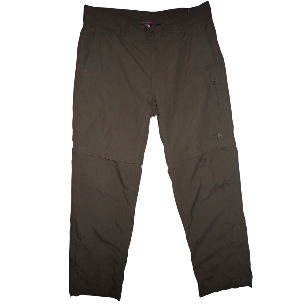 The North Face Men's Convertible Hiking Pants Brown 36 Nylon Gorpcore Trail